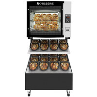 Rotisol-France Star-Clean Mini-Concept 8.520i2LSP8 Electric Rotisserie for 24-32 Chickens