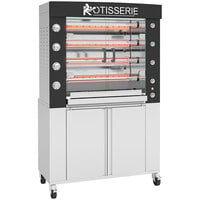 Rotisol-France FlamBoyant FB11600-4G Natural Gas Rotisserie with 4 Spits - 52,000 BTU
