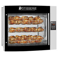 Rotisol-France Roti-Roaster FBP8-720 Electric Rotisserie with 8 Baskets for 32-40 Chickens