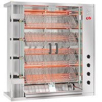 Rotisol-France FauxFlame FF1175-4E Electric Rotisserie with 4 Spits
