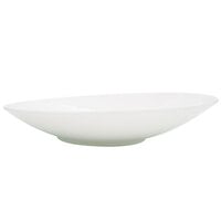 CAC SHER-16 Sheer 10 1/2" Bone White Round Porcelain Plate - 12/Case