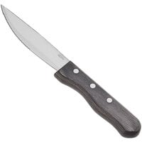 Acopa 4 7/8" Steak Knife with Jumbo Gray Pakkawood Handle - 12/Pack