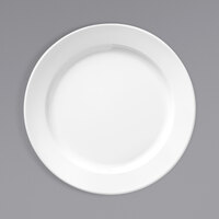Libbey Basics 9" Bright White Medium Rim Melamine Plate - 24/Case