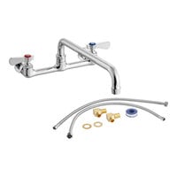 Regency Wall Mount Faucet with 12" Swing Spout, 8" Centers, and Install Kit
