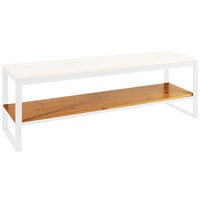 Cal-Mil Madera Rustic Pine 72" x 22 1/2" x 1 1/2" Bottom Shelf for Merchandising Table