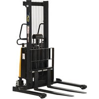 Vestil 2,000 lb. Semi-Electric Powered Fork Stacker with 26 3/4" x 42" Forks and 63" Lift SL-63-AA