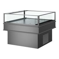 Structural Concepts MI44R Oasis 50" Refrigerated Self-Service Mobile Island Air Curtain Merchandiser - 120V