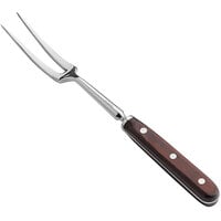 Mercer Culinary Praxis® 12 1/8" Forged Carving / Pot Fork with Rosewood Handle M26090