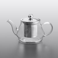 Acopa Azalea 12 oz. Glass Teapot with Stainless Steel Infuser