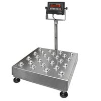 Optima Weighing Systems OP-915BT-2424-1000 1,000 lb. Bench Scale with 24" x 24" Ball Transfer Platform, Legal for Trade