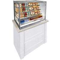 Federal Industries ITRSS4826 48" Italian Glass Self-Serve Drop-In Refrigerated Open Air Display Case with Two Tiers