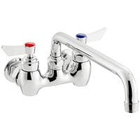 Waterloo Wall-Mounted Faucet with 4" Centers and 12" Swing Spout