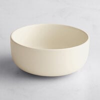 Acopa Pangea 16 oz. Fog White Matte Porcelain Bowl - 24/Case