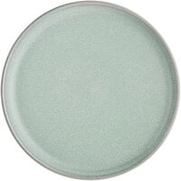 Acopa Pangea 6 1/2" Harbor Blue Matte Coupe Porcelain Plate - 24/Case