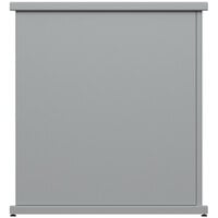 SelectSpace 32" x 10" x 36" Stock Gray Stand-Alone Planter with Circle Top Cut-Outs