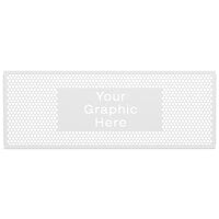 SelectSpace 7' Customizable White Circle Pattern Graphic Partition Panel