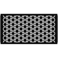 SelectSpace 5' Stock Black Hexagonal Pattern Partition Panel