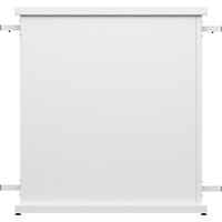 SelectSpace 32" x 10" x 36" White Straight Stand Planter with Circle Top Cut-Outs