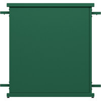 SelectSpace 32" x 10" x 36" Forest Green Straight Stand Planter with Circle Top Cut-Outs