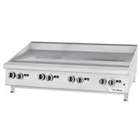 U.S Range UTGG48-GT48M 48" Natural Gas Chrome Plated Countertop Griddle with Thermostatic Controls - 112,000 BTU