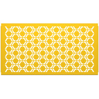 SelectSpace 5' Bright Yellow Hexagonal Pattern Partition Panel