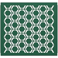 SelectSpace 3' Forest Green Hexagonal Pattern Partition Panel