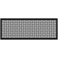 SelectSpace 7' Stock Black Square Weave Pattern Partition Panel