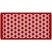 SelectSpace 5' Red Hexagonal Pattern Partition Panel