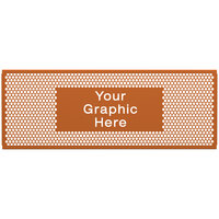 SelectSpace 7' Customizable Burnt Orange Circle Pattern Graphic Partition Panel