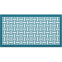 SelectSpace 5' Teal Square Weave Pattern Partition Panel