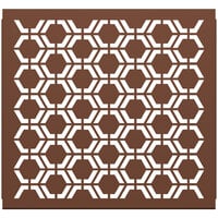 SelectSpace 3' Brown Hexagonal Pattern Partition Panel