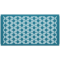 SelectSpace 5' Teal Hexagonal Pattern Partition Panel