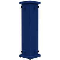SelectSpace 10" x 10" x 36" Royal Blue Corner Planter with Circle Top Cut-Out