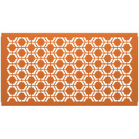 SelectSpace 5' Burnt Orange Hexagonal Pattern Partition Panel