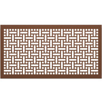SelectSpace 5' Brown Square Weave Pattern Partition Panel