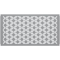 SelectSpace 5' Stock Gray Hexagonal Pattern Partition Panel