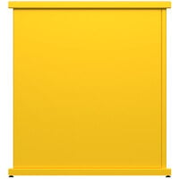 SelectSpace 32" x 10" x 36" Bright Yellow Stand-Alone Planter with Rectangle Top Cut-Outs