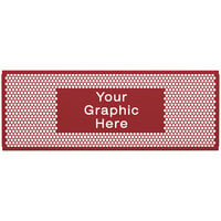 SelectSpace 7' Customizable Red Circle Pattern Graphic Partition Panel