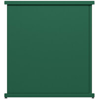 SelectSpace 32" x 10" x 36" Forest Green Stand-Alone Planter with Circle Top Cut-Outs