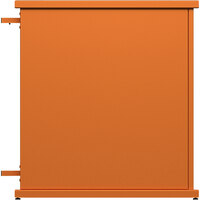 SelectSpace 32" x 10" x 36" Burnt Orange End Planter with Rectangle Top Cut-Out