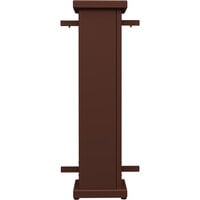 SelectSpace 10" x 10" x 36" Brown Straight Stand Planter with Circle Top Cut-Out