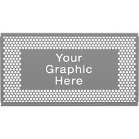 SelectSpace 5' Customizable Stock Gray Circle Pattern Graphic Partition Panel