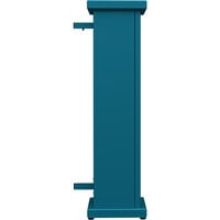 SelectSpace 10" x 10" x 36" Teal End Planter with Square Top Cut-Out