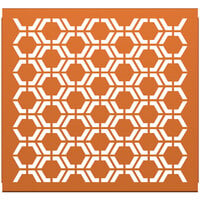 SelectSpace 3' Burnt Orange Hexagonal Pattern Partition Panel