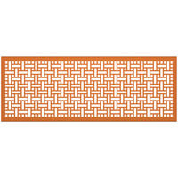 SelectSpace 7' Burnt Orange Square Weave Pattern Partition Panel