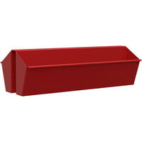 SelectSpace 28 1/8" x 9 3/8" x 6 3/8" Red Hanging Planter