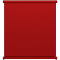 SelectSpace 32" x 10" x 36" Red Stand-Alone Planter with Rectangle Top Cut-Outs