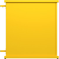 SelectSpace 32" x 10" x 36" Bright Yellow End Planter with Circle Top Cut-Outs