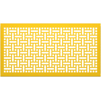 SelectSpace 5' Bright Yellow Square Weave Pattern Partition Panel