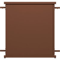 SelectSpace 32" x 10" x 36" Brown Straight Stand Planter with Rectangle Top Cut-Out